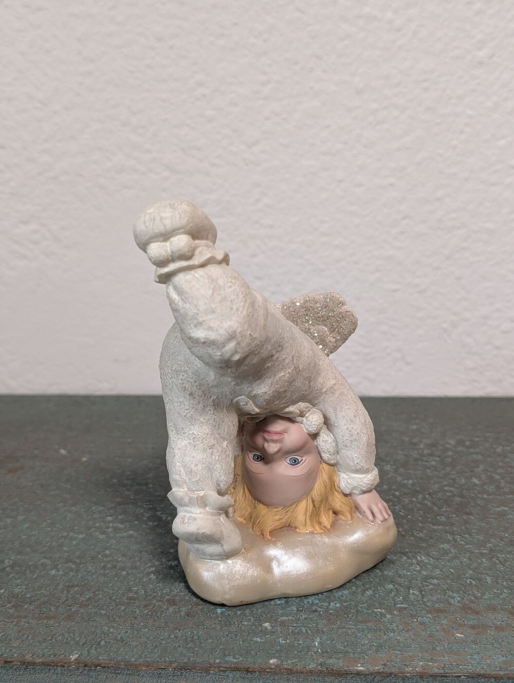 1994 VTG Snow Angel Cherub (Collectibles for Me) Breakdancing Headstand Resin